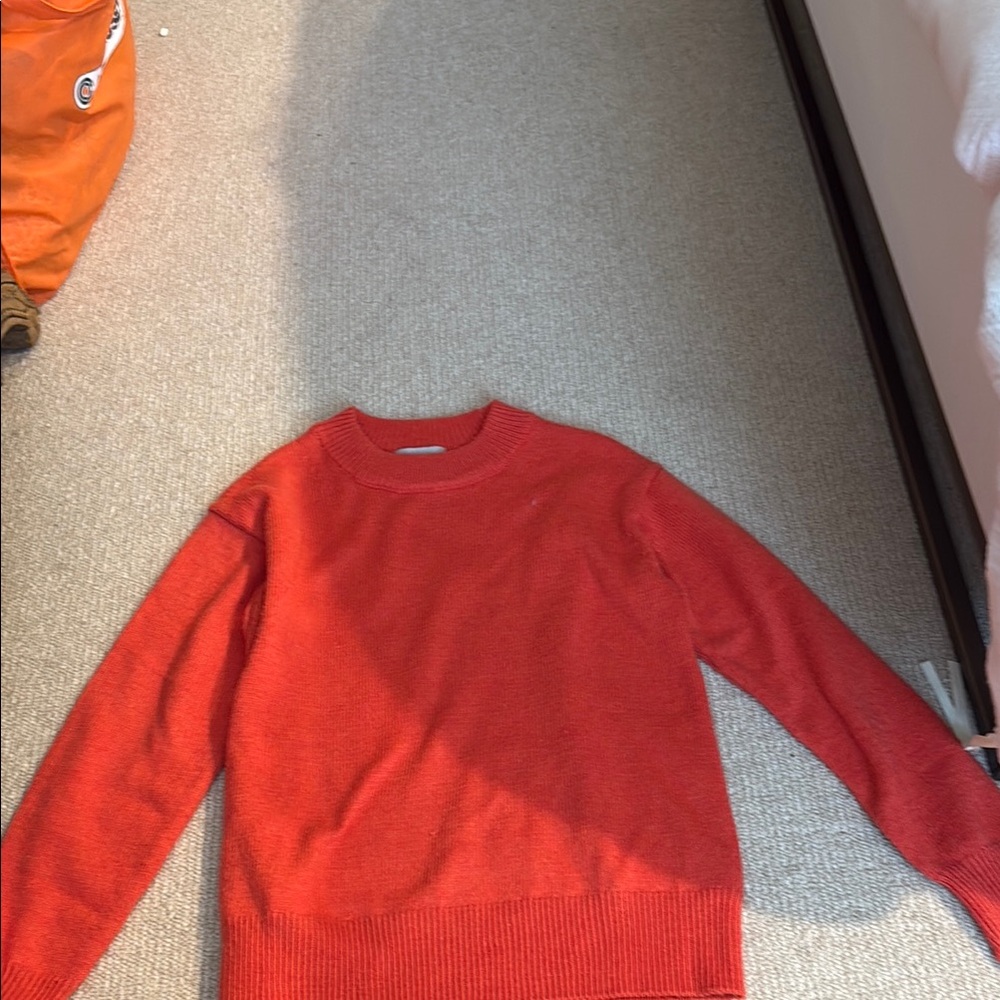 Orange sweatshirt
